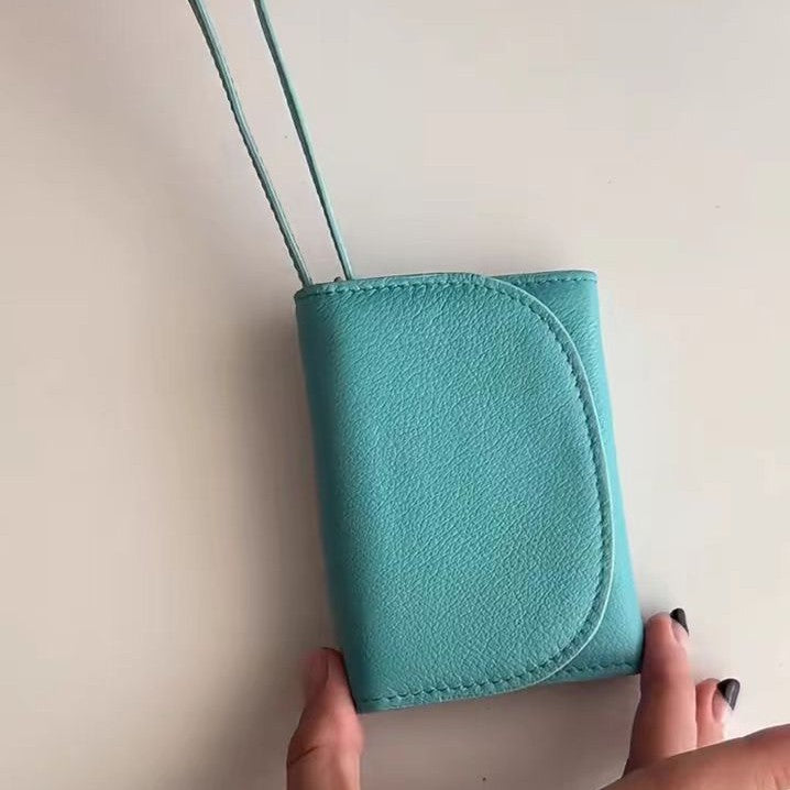 Solid Color Minimalist Card Holder Wallet 6W10BWB309