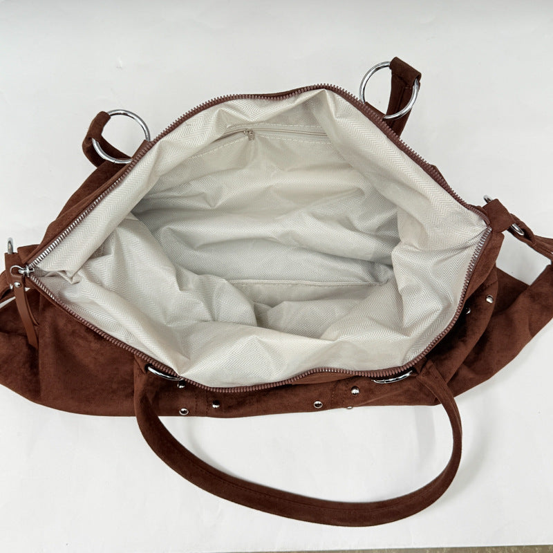 Vintage Large Capacity Studded Tote Bag 6W10BBG1858