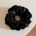 Elegant Satin Polka Dot Hair Scrunchie  MK2BLW6W6HSR36