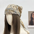 Vintage Floral Print Versatile Neck Scarf 6W6NSC222