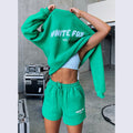 Letter Print Sweatshirt Set - DippedShop Wholesale - #9555