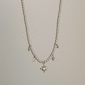 Pearl Chain Pendant Necklace - DippedShop Wholesale - #1187