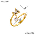 Simple Gold Plated Rhinestone - DippedShop Wholesale - #7251