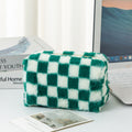 Plush Plaid Cosmetic Bag - DippedShop Wholesale - #1363
