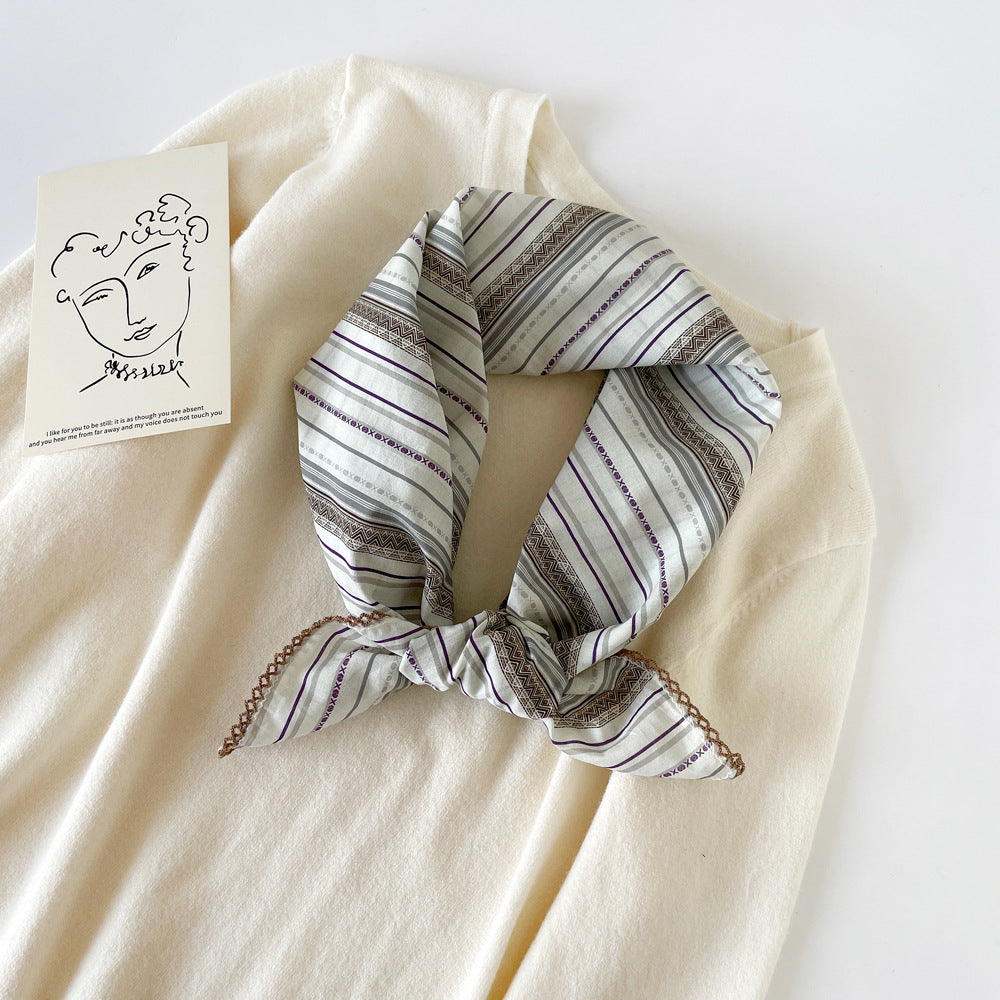 Plaid Striped Square Scarf - DippedShop Wholesale - #7027