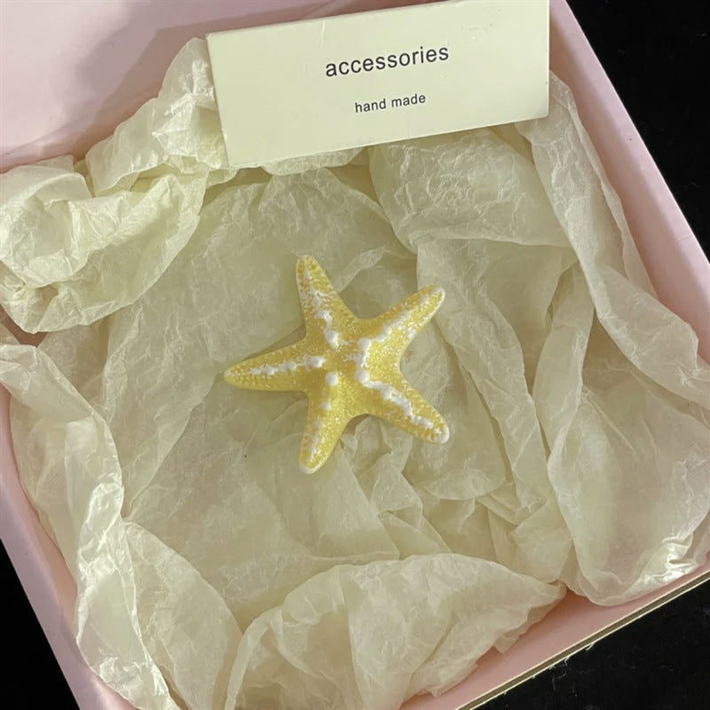 Cute Starfish Beach Side Hair Clip 8AS6HCP345L