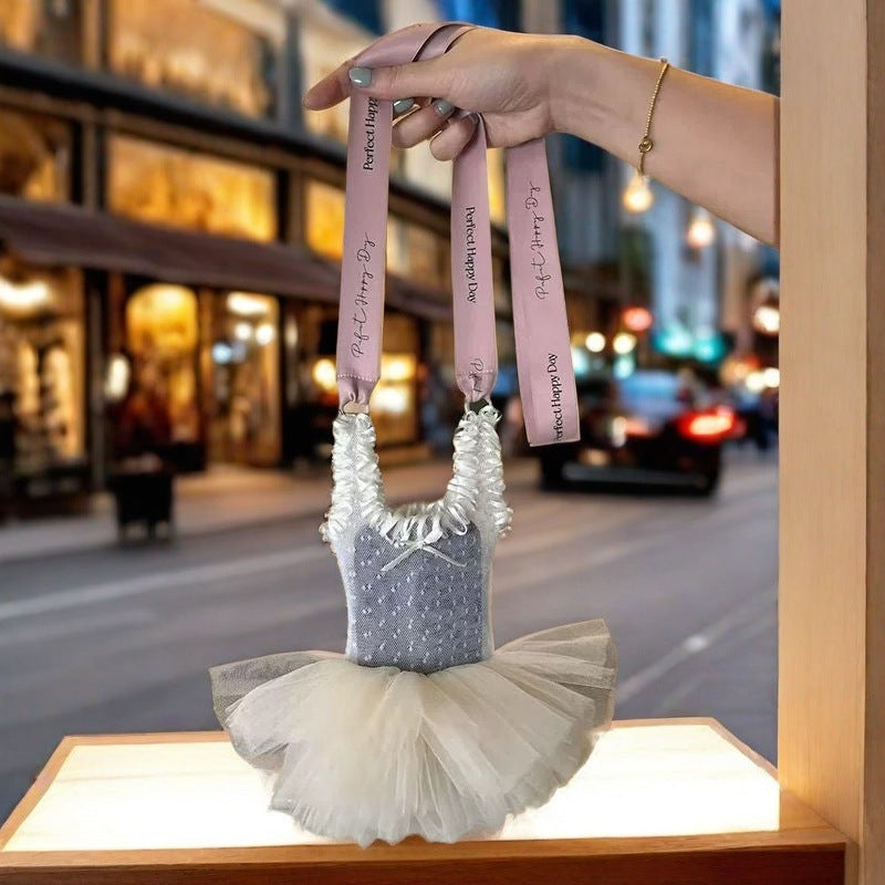 Cute Ballet Dress Shape Crossbody - DippedShop Wholesale - #8323
