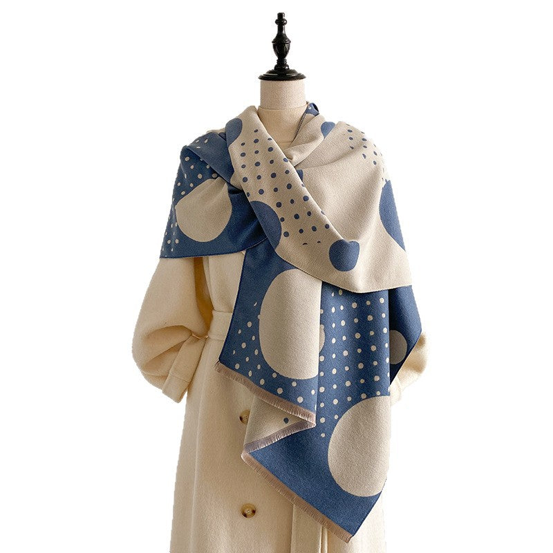Reversible Polka Dot Scarf - DippedShop Wholesale - #3107