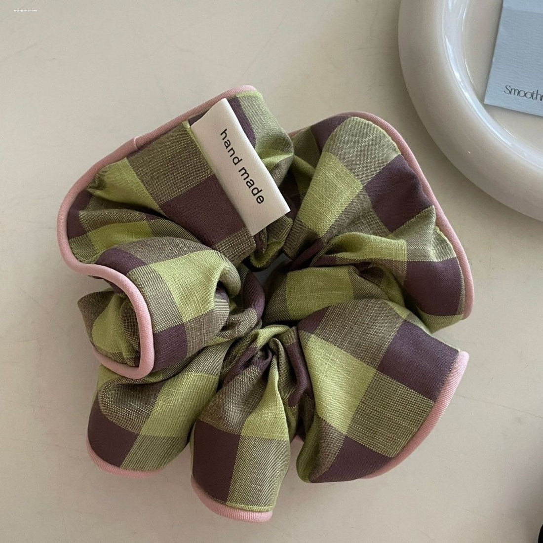 Vintage Plaid Hair Tie - DippedShop Wholesale - #7363