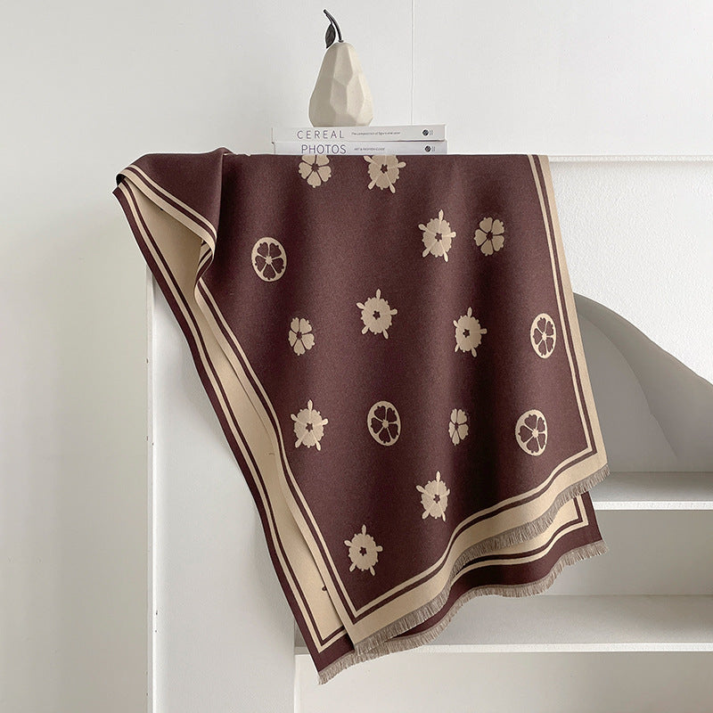 Jacquard Shawl Scarf - DippedShop Wholesale - #5299
