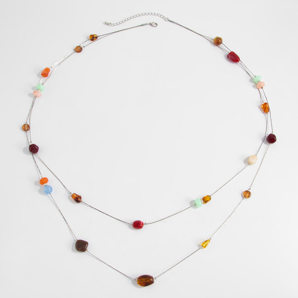 Retro Irregular Resin Bead Chain Waist Chain 8ZA6JBC82L