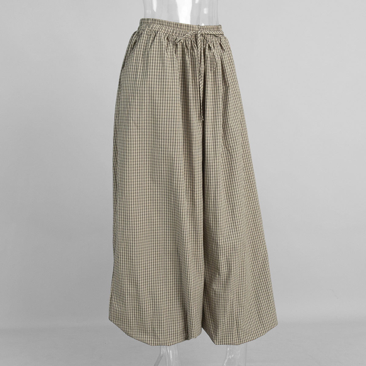 Retro Plaid Lantern Pants - DippedShop Wholesale - #2595