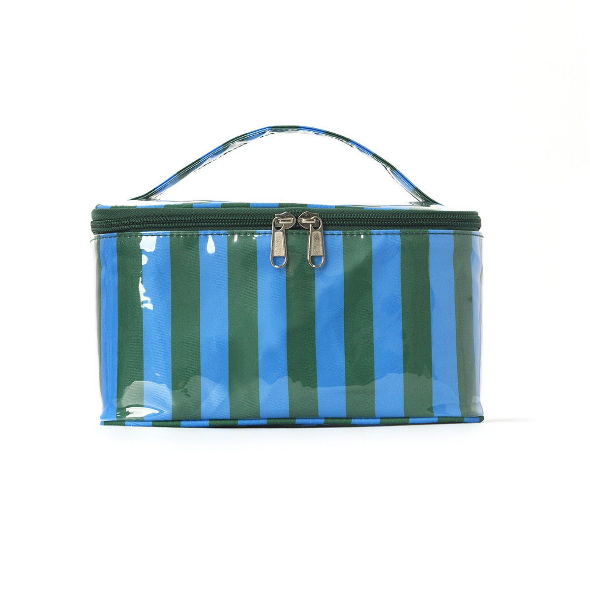 Color Block Striped Large Capacity Makeup Bag MK2BW6S10BOB62