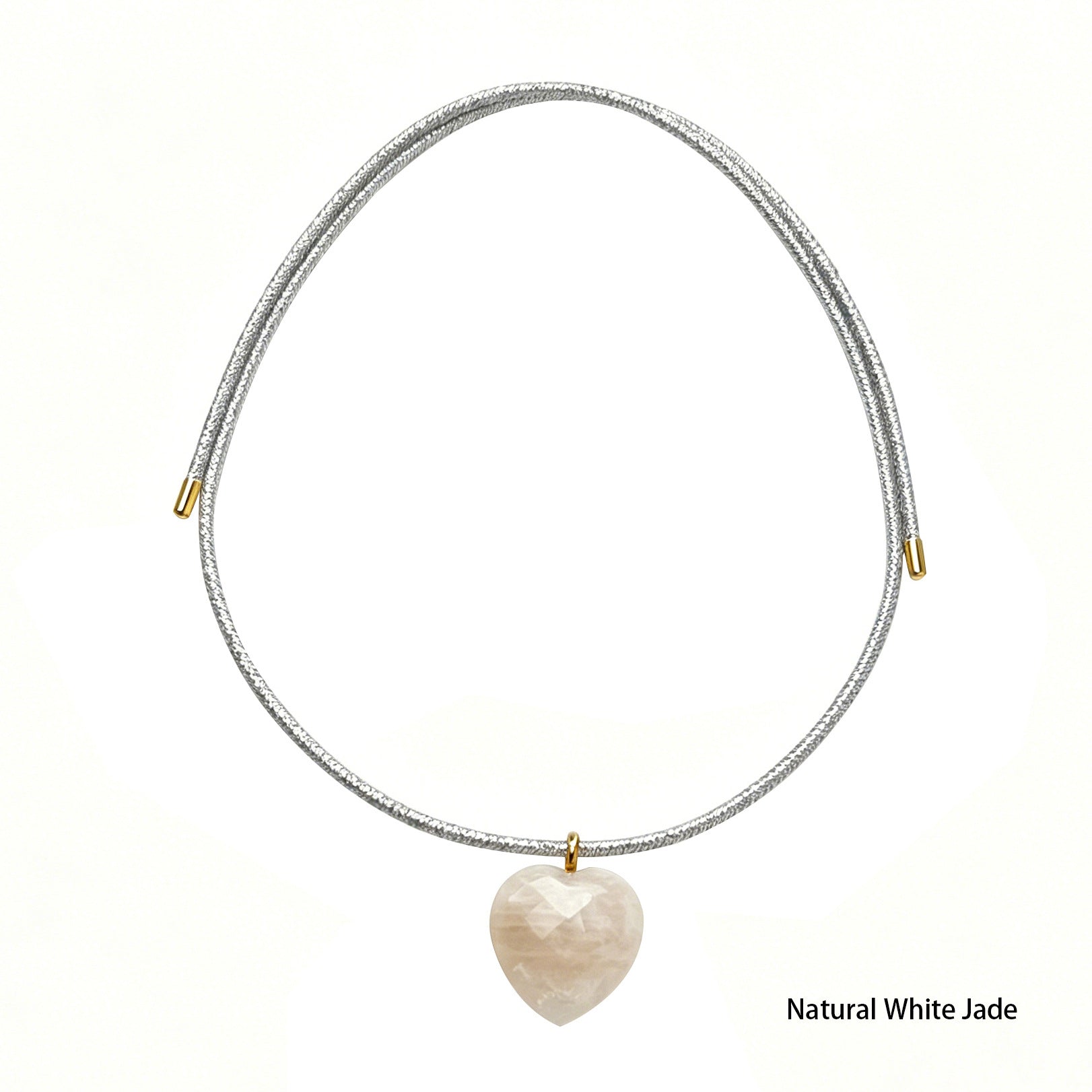 Minimalist Color Contrast Heart Pendant Magnetic Necklace 6W6JNC419L