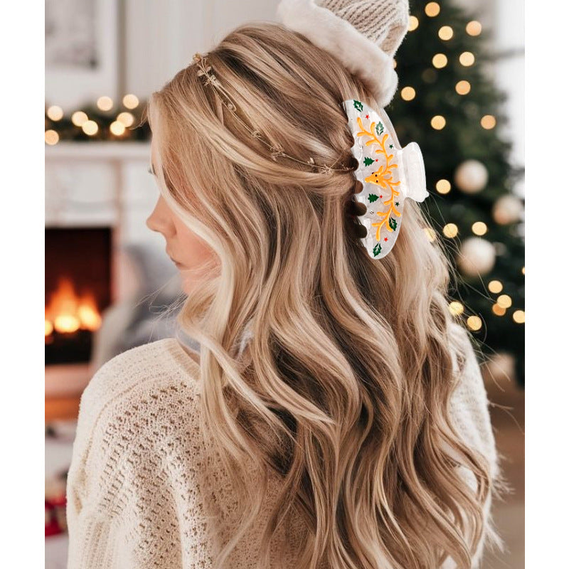 Creative Cartoon Christmas Cap Hair Claw DP25G617