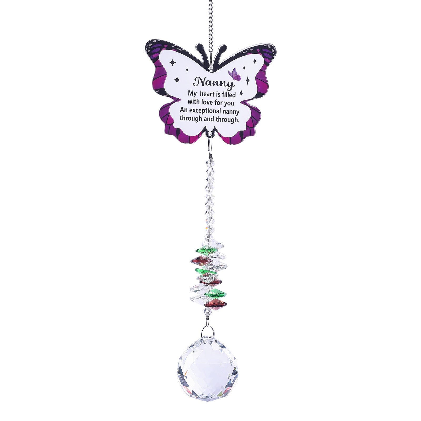 Oversized Butterfly Colorful Crystal Pendant Suncatchers MK2CZAS6H7HLS55