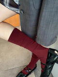 Slouchy Knee High Cotton Boot Stocking Socks 6W8FSO851
