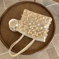 Crochet Hollow Out Shoulder Bag - DippedShop Wholesale - #0275