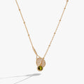 Sporty Style Cubic Zirconia Ball Pendnat Necklace 6W6JNC410L