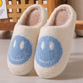 Cute Cartoon Smile Fuzzy Plush Winter Slippers 6W8FSP240