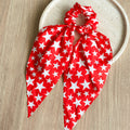 American Flag Bowknot Stretchy Scrunchies Hair Tie 8BK6HSR23L