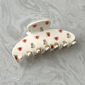 Cute Solid Color Strawberry Cat Print Hair Clip 8AS6HCP93L