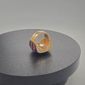 Stylish UK Flag Sparkling Zirconia Chunky Ring 8ZA6JRG208T