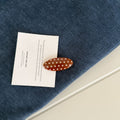 Simple Polka Dots Oval Non Crease Hair Clip 8AS6HCP506L