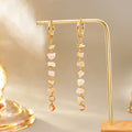 Natural Shell Beaded Dangle Earrings - DippedShop Wholesale - #0675