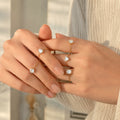 Adjustable Cubic Zirconia Ring - DippedShop Wholesale - #8899
