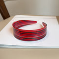 Cute Multi-Color Striped Wide Acetate Headband 6W6HBD276