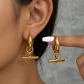 Geometric Hoop Earrings - DippedShop Wholesale - #9235