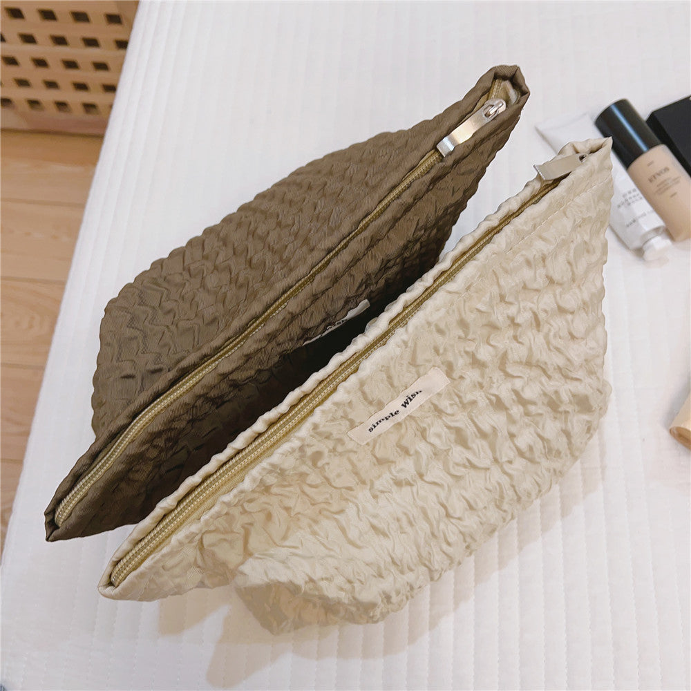 Simple Solid Color Large Capacity Makeup Bag DPP25E856