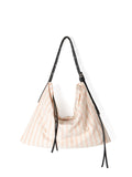 Trendy Striped Print Large Capacity Shoulder Bag 6W10BBG1366
