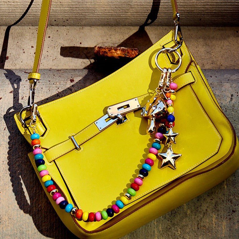 Colorful Flower Beads Keychain Bag Charms DP25B549