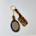 Retro Leopard Square Acetate Mini Hair Combs MK2BLM6C5CB87