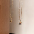 Flower Teardrop Pendant Necklace - DippedShop Wholesale - #8547