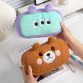 Plush Embroidery Pencil Pouch - DippedShop Wholesale - #8755