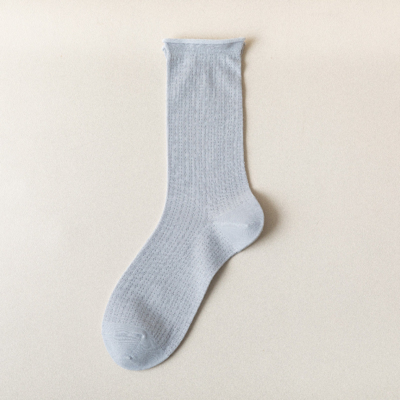 Solid Mesh Crew Socks - DippedShop Wholesale - #9219