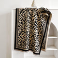Leopard Print Cashmere-Feel Shawl Wrap Scarf 6W6NSC94