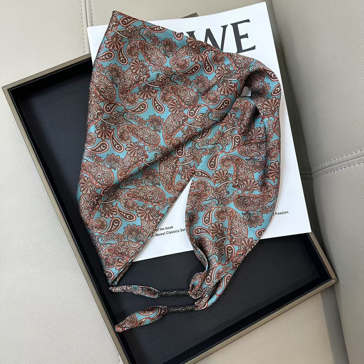 Floral Print Silk Scarf - DippedShop Wholesale - #8051
