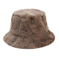 Cute Color Block Fluffy Fur Warm Bucket Hat 6W6HAT818