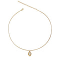 Gold Plated Cubic Zirconia Choker - DippedShop Wholesale - #3875