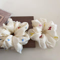 Sweet Floral Embroideried Fluffy Elastic Scrunchies MK2BW6W6HSR70