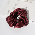 Simple Solid Color Silk Hair Scrunchies 6W6HSR330