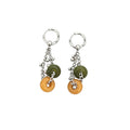 Boho Style Natural Stone Pendant Dangle Earrings 6W6JER605