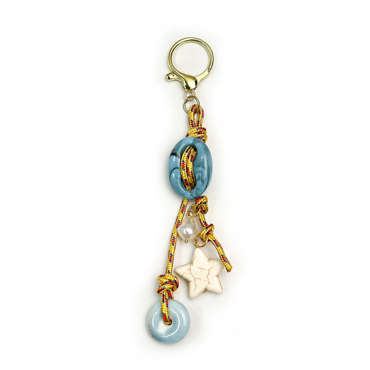 Minimalist Rope Braided Star Pendant Bag Charm 6W10BBC336