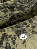 Vintage Distressed Deer Print Asymmetrical Shoulder Bag 6W10BBG2386