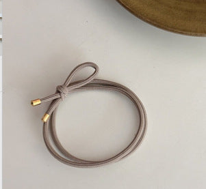 Minimalist Solid Color Bowknot Elastic Hair Tie MK2BLW6W6HHT12
