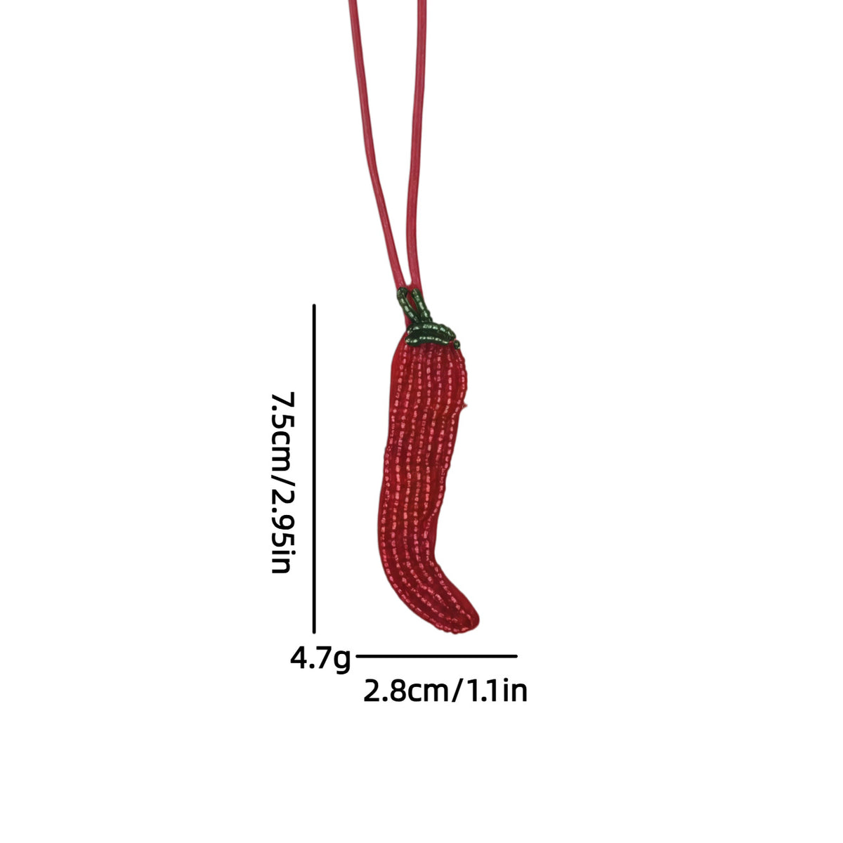 Fresh Handmade Beads Cherry Pendant Bag Charm 6W10BBC801
